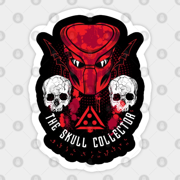 The Skull Collector Sticker by MatamorosGraphicDesign